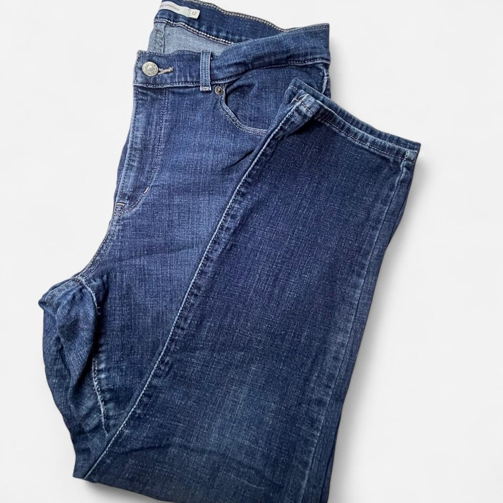 Levi's Dark Blue Straight Leg Jeans